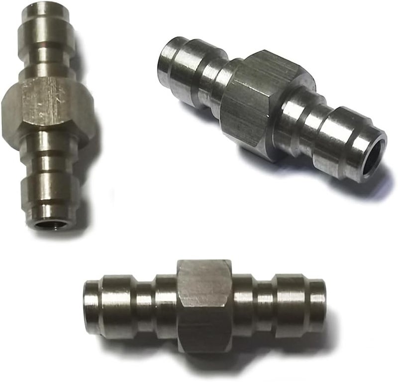 RecDec 2 Pack Air Compressor 8mm Quick Disconnect Plug Coupler Male Adapter Extender Connector Fittings for PCP Paintball High Pressure Hand Pump Rifle Gun Air Filter Tank Water-Oil Sparator - Image 4